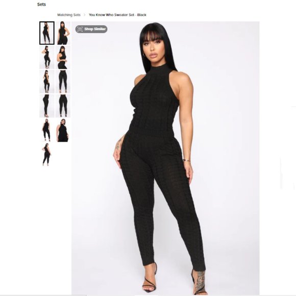 Fashion Nova You Know Who Sweater Set - Picture 7 of 16